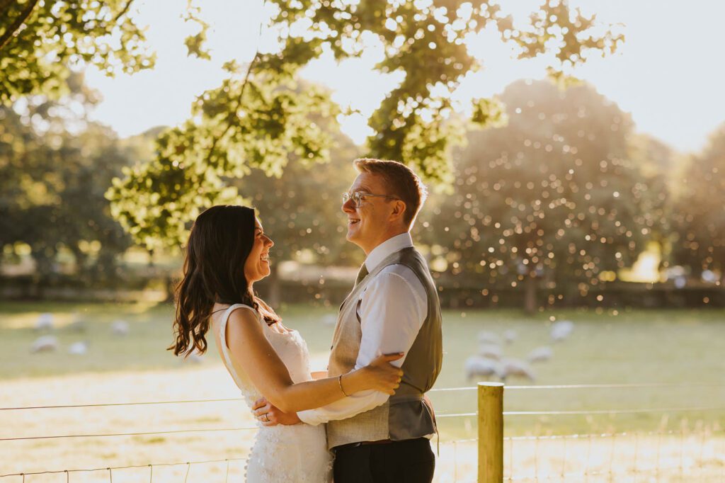 photos from a summer wedding at the tithe barn bolton abbey