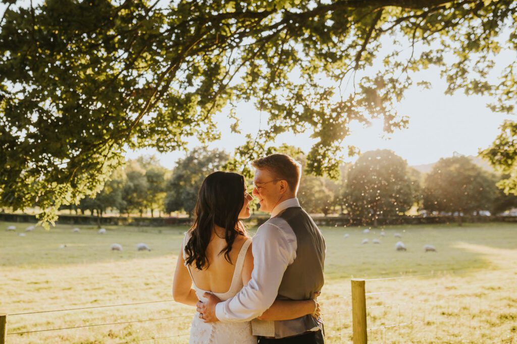photos from a summer wedding at the tithe barn bolton abbey