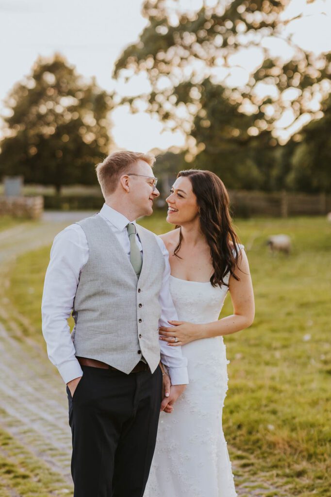 photos from a summer wedding at the tithe barn bolton abbey
