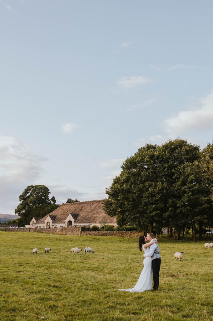 photos from a summer wedding at the tithe barn bolton abbey
