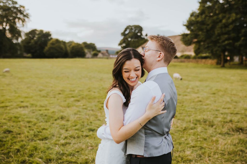 photos from a summer wedding at the tithe barn bolton abbey