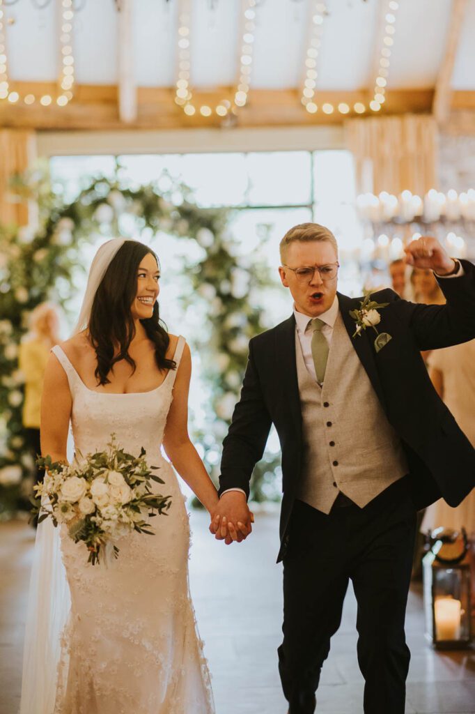 photos from a summer wedding at the tithe barn bolton abbey